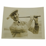 1923 Arthur Havers British Open Champ Gets First Practice on American Links 6 1/2 x 8 1/2 Wire Photo