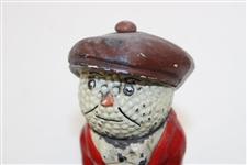 Vintage Dunlop Man Mechanical Desk Calendar Point of Sale Piece - Works