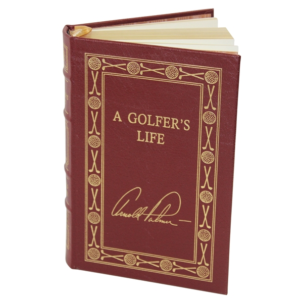 Arnold Palmer Signed 1999 Leather Bound A Golfer’s Life Collectors Edition Book JSA ALOA