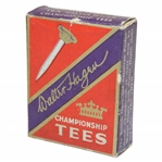 Vintage Box of Walter Hagen Championship Tees with Six (6) Celluloid Golf Tees