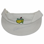 Greg Norman Signed Masters Undated White Visor JSA ALOA