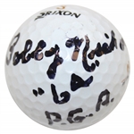 Bobby Nichols Signed Srixon Logo Golf Ball with Inscribed "64 PGA" JSA ALOA