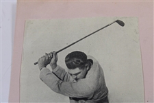 Olin Dutra Signed Cut with Photo on Card JSA ALOA