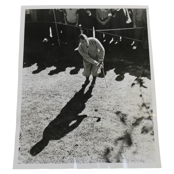 Gene Sarazen Great Overhead Shot Shadow Shooting 1/20/39 Wire Photo