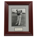 Lawson Little Signed Cut with Photo Display Golfingly Yours - 2/2/60 - Framed JSA ALOA