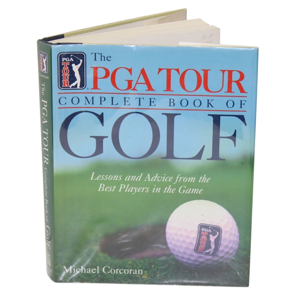 1999 The PGA Tour Complete Book of Golf Book Signed by Author Michael Corcoran