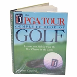 1999 The PGA Tour Complete Book of Golf Book Signed by Author Michael Corcoran