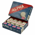 Vintage Dozen Alpha Golf Balls by Nichimen Co. Inc. in Original Box