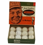 Vintage Dozen Jack Nicklaus Autograph Golf Balls by MacGregor in Original Box