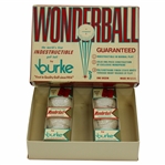 Vintage 1/2 Dozen Wonderball Golf Balls by Burke in Original Box - Two (2) Sleeves