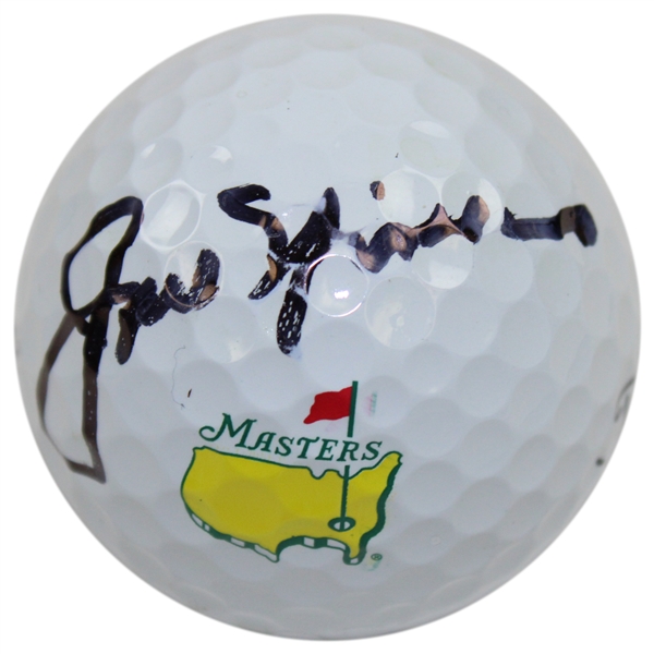 Jack Nicklaus Signed Titleist Masters Logo Pro V1 Golf Ball JSA #BB22650