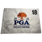 Phil Mickelson Signed 2021 PGA Championship Embroidered Flag - Rare JSA ALOA