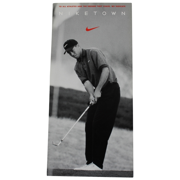 Tiger Woods Niketown Promo 1996 Locations Rookie Year Card