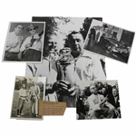 Five (5) Various Walter Hagen Photographs - Some with Estate Letters