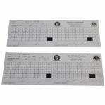 Joey Sindelar(x2) & Rich Beem Signed Official 2006 PGA Championship at Medinah Scorecard JSA ALOA
