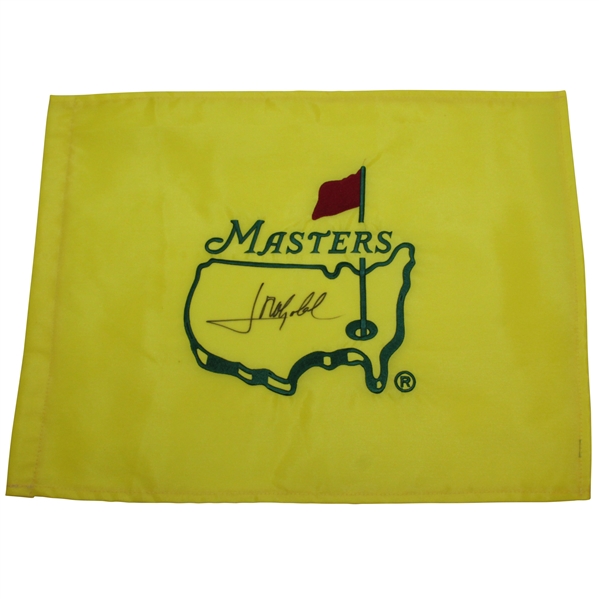 Jose Maria Olazabal Signed Undated Masters Tournament Embroidered Flag JSA ALOA