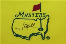 Jose Maria Olazabal Signed Undated Masters Tournament Embroidered Flag JSA ALOA