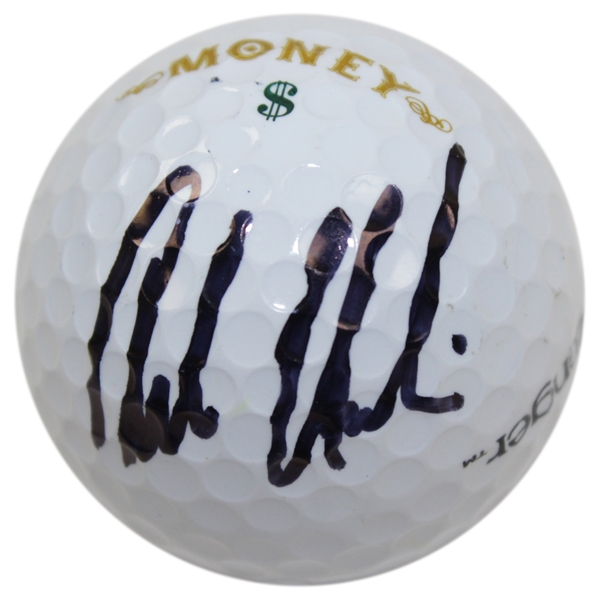 Adam Hadwin Signed Slazenger Money Logo Golf Ball JSA ALOA