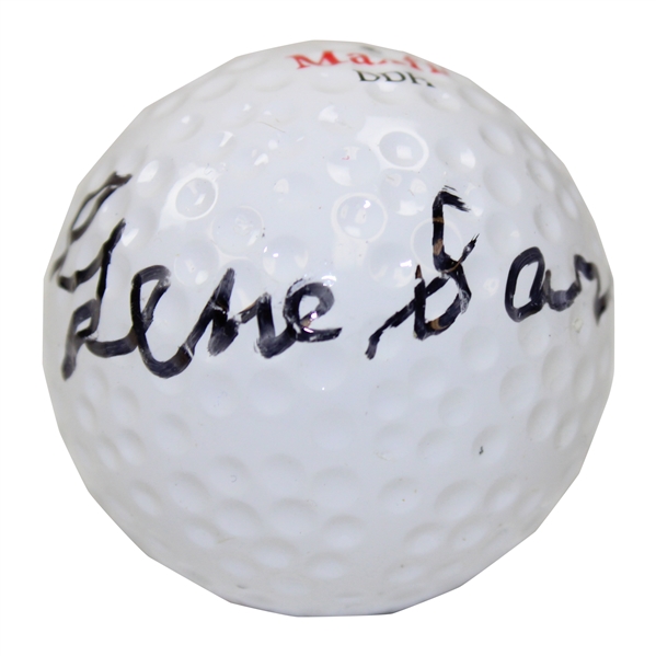 Gene Sarazen Signed Dunlop Maxfli DDH 1 Logo Golf Ball JSA ALOA