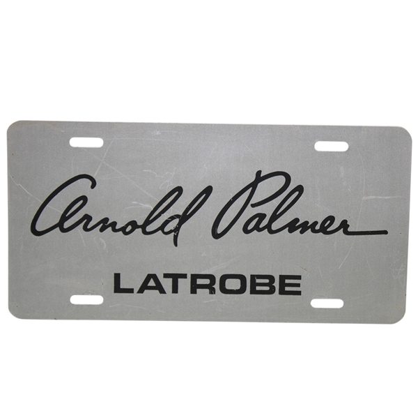 Classic Arnold Palmer Latrobe Car Dealership License Plate