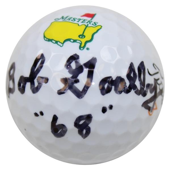 Bob Goalby Signed Titleist Masters Logo Golf Ball with 68 JSA ALOA