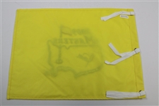 Angel Cabrera Signed 2009 Masters Flag & ANGC Scorecard with 2009 Masters SERIES Badge JSA ALOA