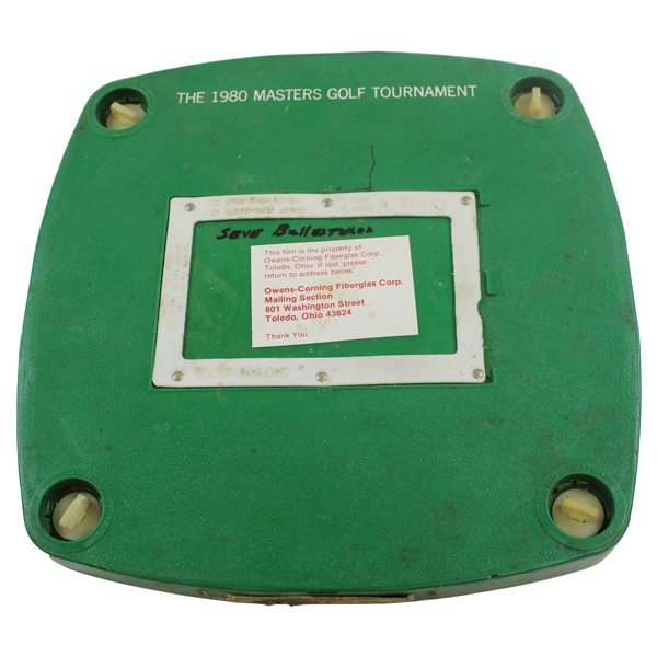 1980 Masters Tournament Reel-to-Reel Color Highlights 16mm Film in Green Protective Case