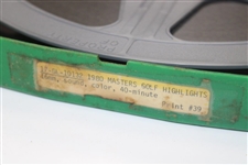 1980 Masters Tournament Reel-to-Reel Color Highlights 16mm Film in Green Protective Case