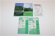 Thirteen (13) Masters Tournament Spectator Guides - 1979-2019 - Various Years