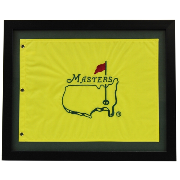 Undated Masters Embroidered Flag - Framed