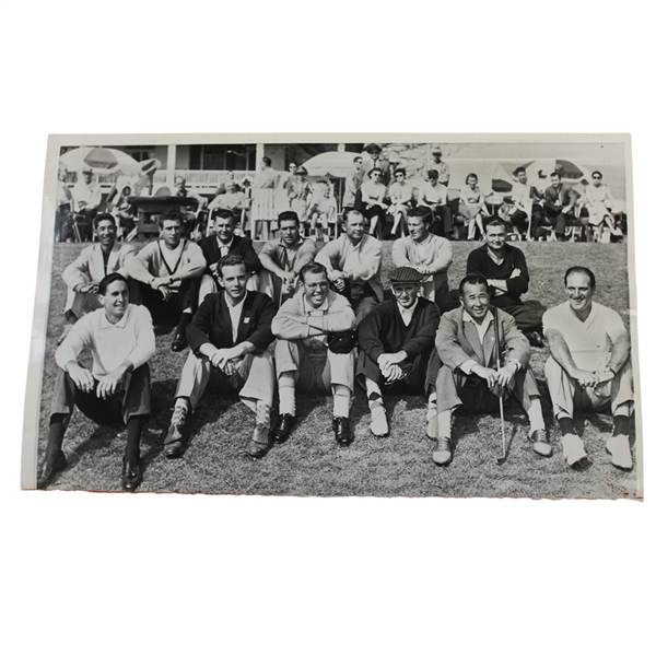 1958 Masters Wire Photo of Thirteen (13) Foreign Entries into The Masters