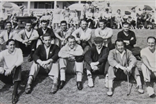 1958 Masters Wire Photo of Thirteen (13) Foreign Entries into The Masters
