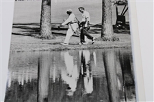 1969 Arnold Palmer AP Wire Photograph at the 16th Hole - Practice Rd at The Masters