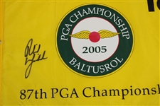 Phil Mickelson Signed 2005 PGA Championship at Baltusrol Screen Flag JSA ALOA