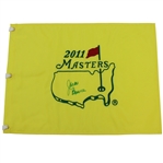 Jacke Burke Signed 2011 Masters Embroidered Flag JSA ALOA