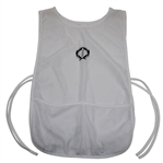 Authentic Muirfield Village Golf Club Game Used White Caddy Bib & Khaki Caddy Hat