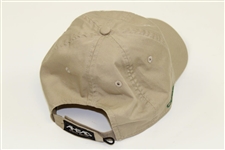 Authentic Muirfield Village Golf Club Game Used White Caddy Bib & Khaki Caddy Hat
