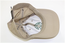 Authentic Muirfield Village Golf Club Game Used White Caddy Bib & Khaki Caddy Hat