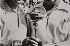 Walter Hagen & Craig Wood with Ryder Cup Large Black & White Matted Photo