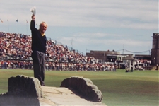 Arnold Palmer's Final Farewell '1995 British OPEN St. Andrews' Large Matted Photo
