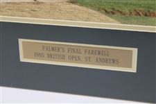 Arnold Palmer's Final Farewell '1995 British OPEN St. Andrews' Large Matted Photo