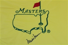 Mark O'Meara Signed Undated Masters Embroidered Flag JSA ALOA