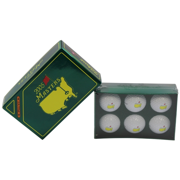 2005 Masters Tournament ProV1 Half-Dozen Golf Balls Sealed in Original Packaging