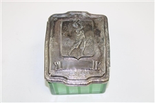 Bobby Jones Lid on Green Glass Box