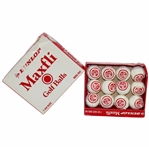 Classic Dunlop Maxfli Red/90 Single Wrapped Dozen Golf Balls in Original Box