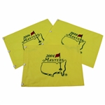 Three (3) Masters Embroidered Flags - 2004, 2006 & 2010 - Phil Mickelson Winning Years