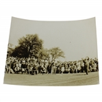 Bobby Jones & Henry H.G. Picard Teeing Off at The Masters 1939 Wire Photo