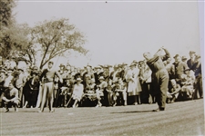 Bobby Jones & Henry 'H.G.' Picard Teeing Off at The Masters 1939 Wire Photo