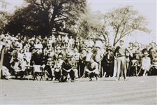 Bobby Jones & Henry 'H.G.' Picard Teeing Off at The Masters 1939 Wire Photo