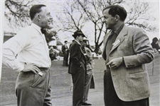 Bobby Jones & Francis Ouimet at the 1941 Masters ACME Wire Photograph 